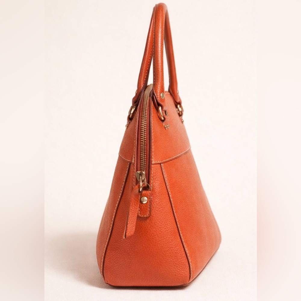 Authentic Kate Spade Pebbled Leather Bag – Poppy / Bright Orange-Red - Picture 2 of 8